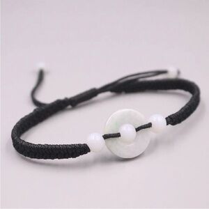 💜 Jade Macrame Bracelet 7”-8” adjustable NEW